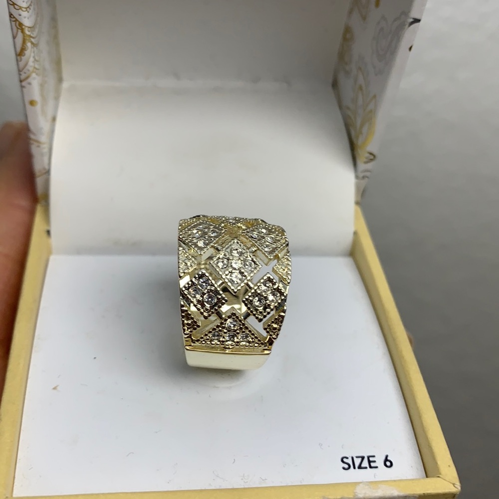 Charter Club Gold plated Crystal Mesh